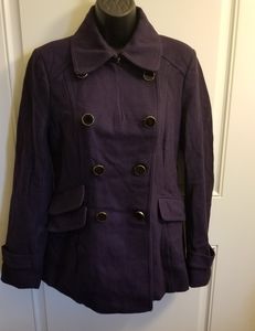 EXPRESS Purple pea Coat 💜